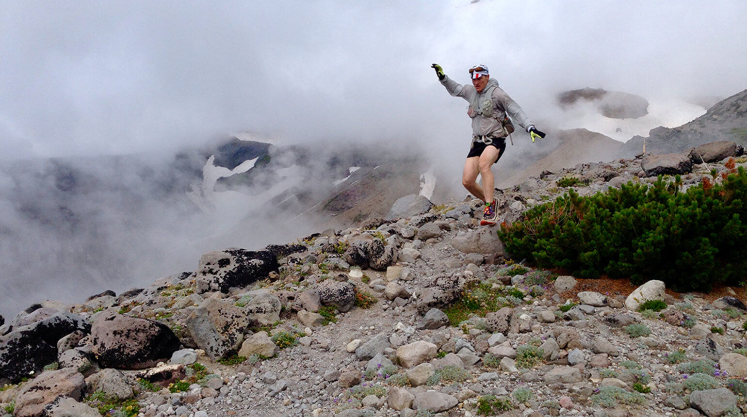 Running around Mount St. Helens